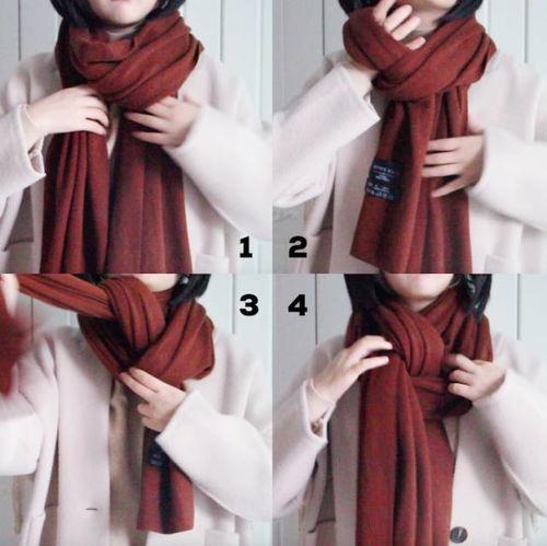 网红围巾怎么整理的